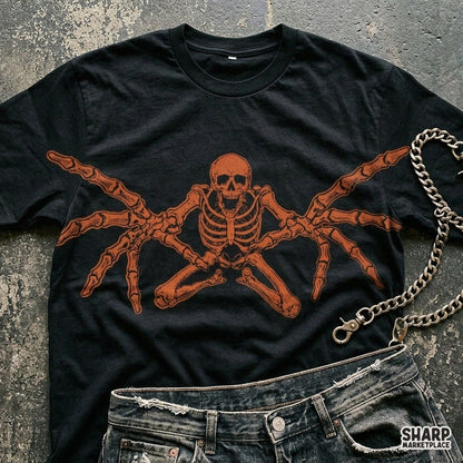 Creepy Spider Skeleton Monster with Eight Bone Legs