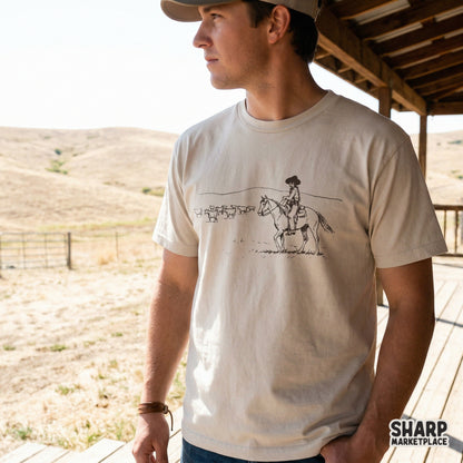 Ranch Cattle Drive PNG, Western PNG - 300 DPI Design for T-Shirt