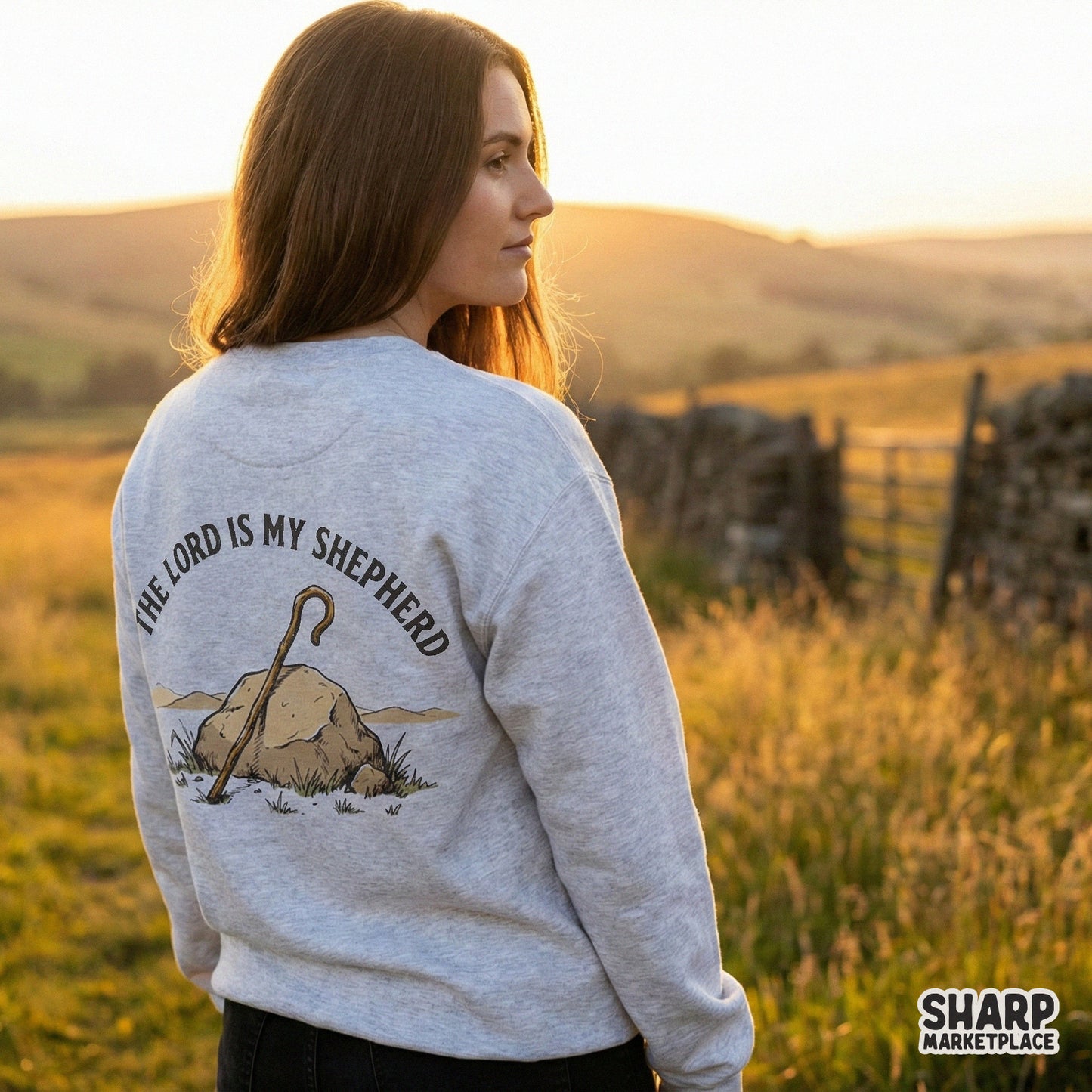 The Lord Is My Shepherd PNG, Christian Bible Verse Shirt - 300 DPI Design