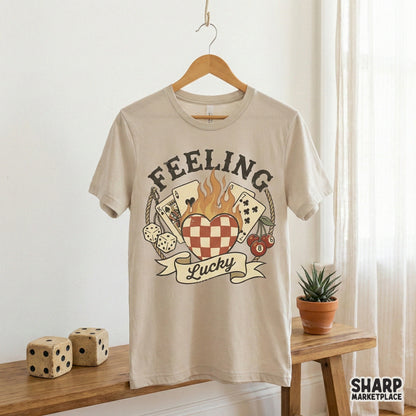 Edgy casino style digital art with a rope border and parchment banner, suitable for creating unique stickers, wall art, and vintage apparel designs.