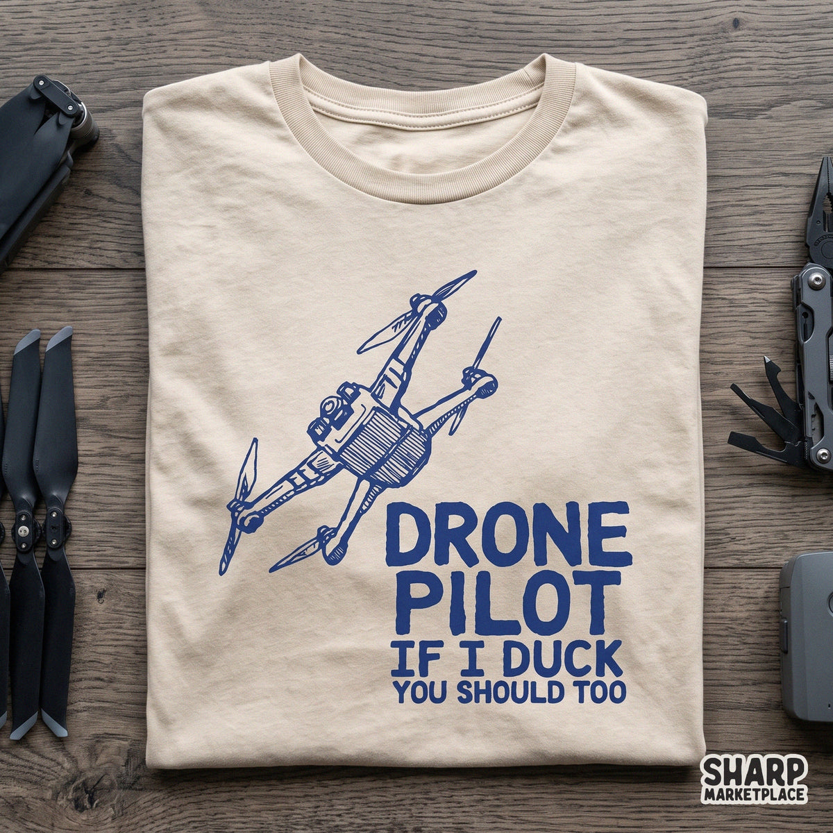 Funny drone pilot humor retro PNG sublimation design ideal for custom shirts and gifts for dad