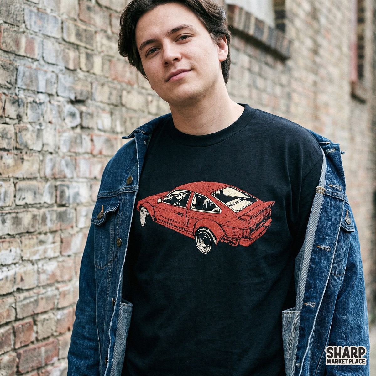 Flying Lime Green Drift Car Artwork, Trendy Shirt PNG