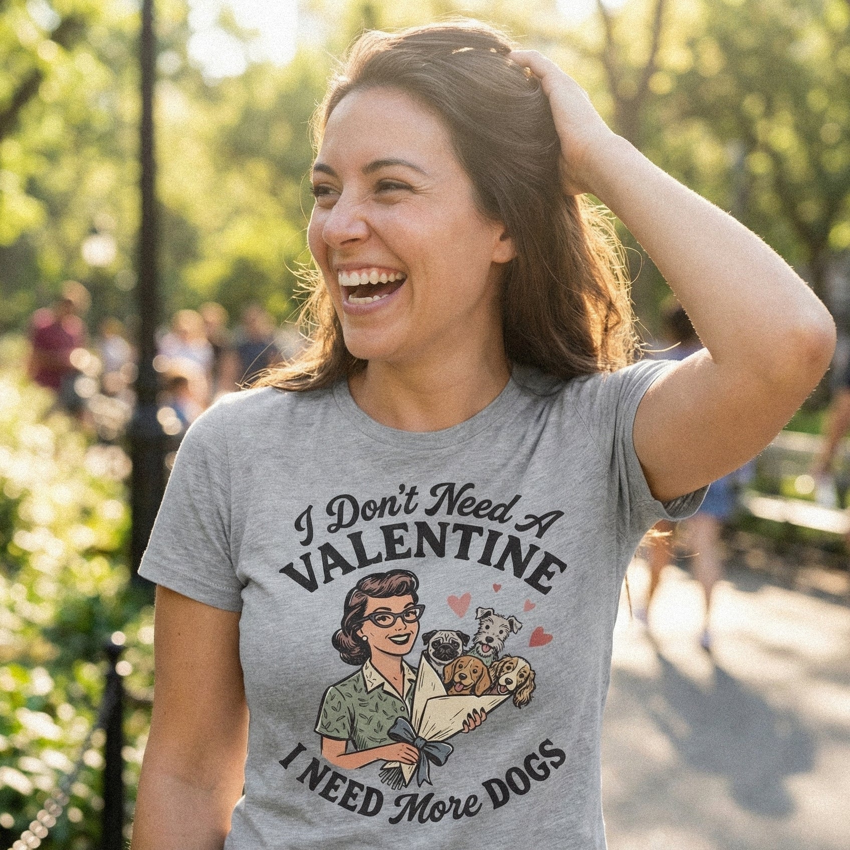 I Don't Need A Valentine PNG, I Need More Dogs PNG Design - 300 DPI