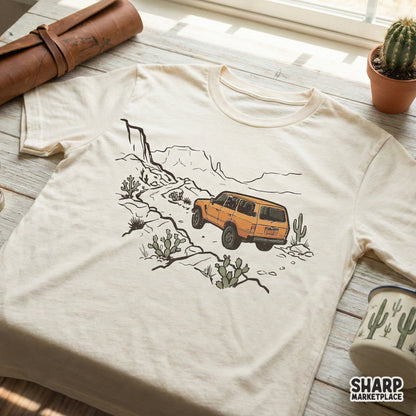 Offroad Adventure PNG, Vintage SUV Desert Digital Design - 300 DPI Design