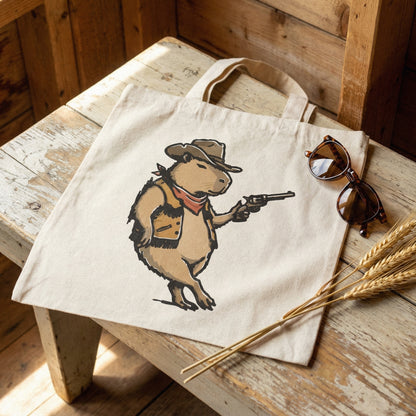 Cowboy Capybara PNG, Funny Animal Art Digital Download - 300 DPI Design