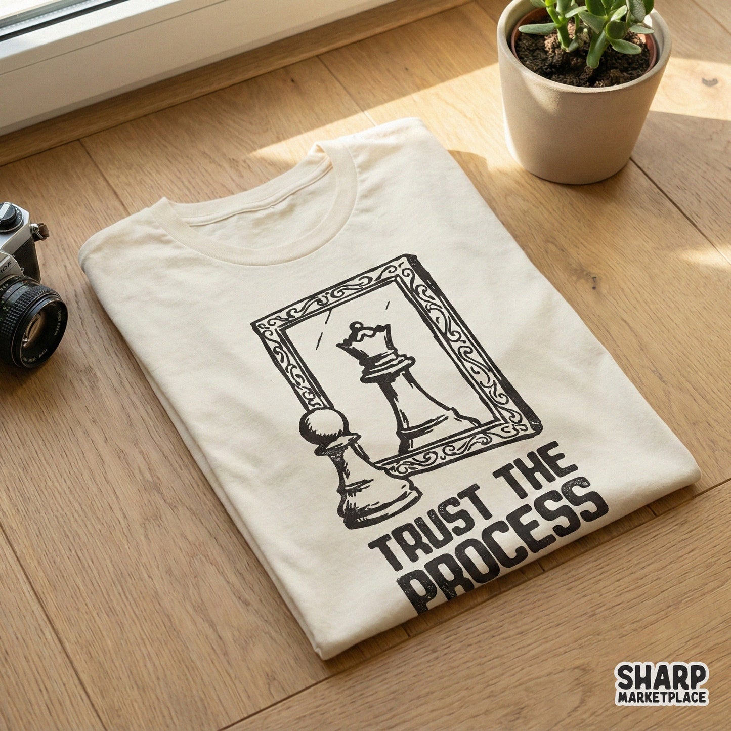 Trust The Process PNG, Motivational Chess Printable - 300 DPI Design for