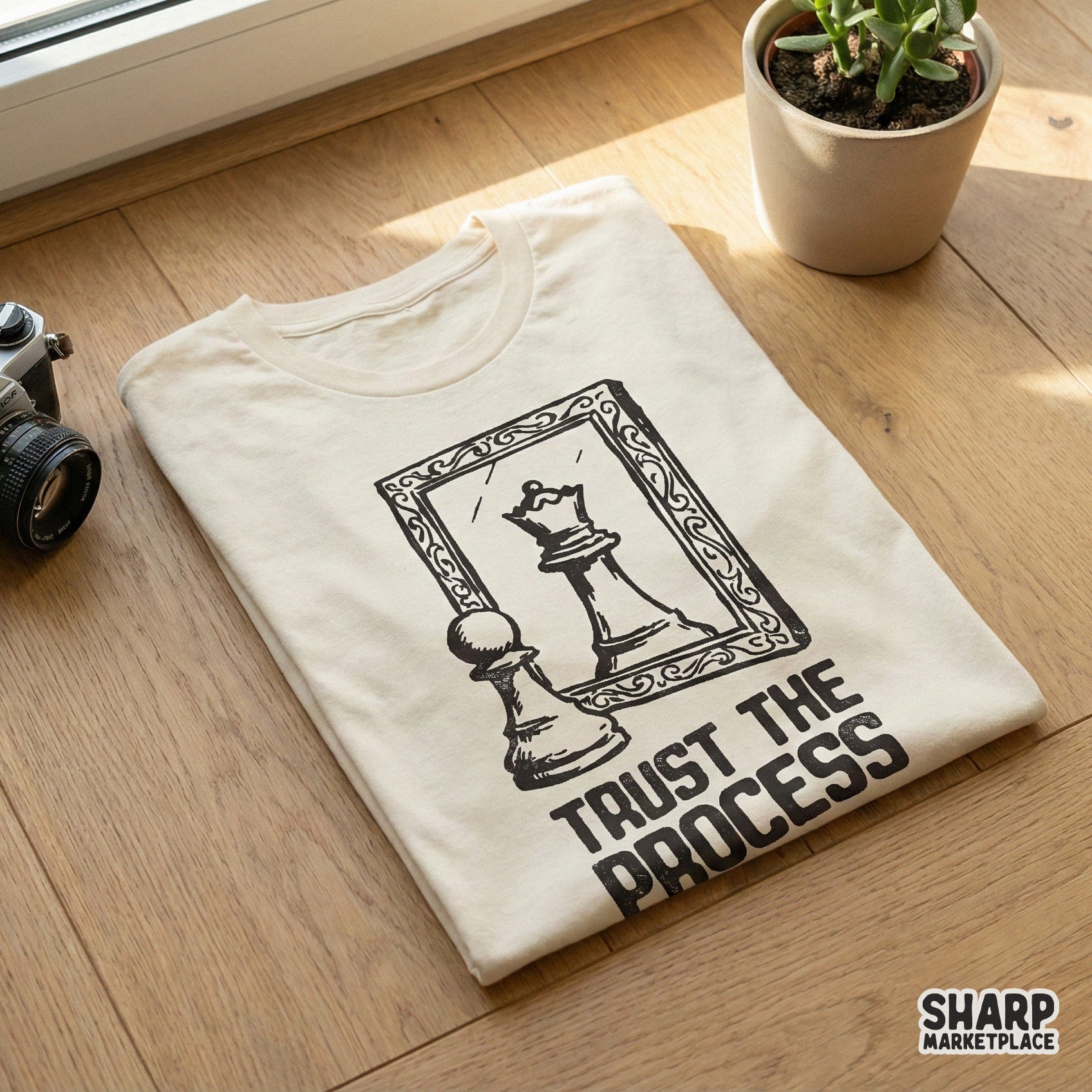 Trust The Process PNG, Motivational Chess Printable - 300 DPI Design for