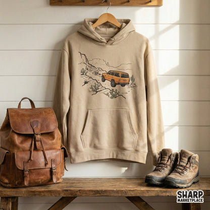 Offroad Adventure PNG, Vintage SUV Desert Digital Design - 300 DPI Design