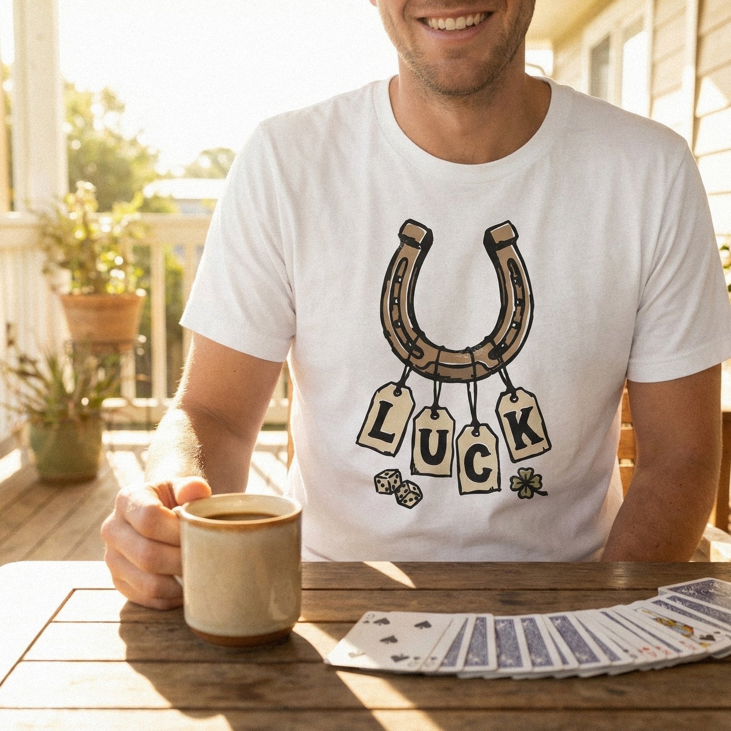 Luck Horseshoe PNG, Lucky Charm T-Shirt Design - 300 DPI Design for T-Shirt