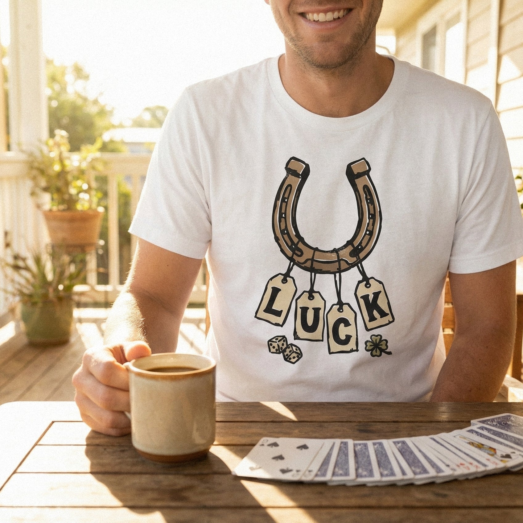 Luck Horseshoe PNG, Lucky Charm T-Shirt Design - 300 DPI Design for T-Shirt