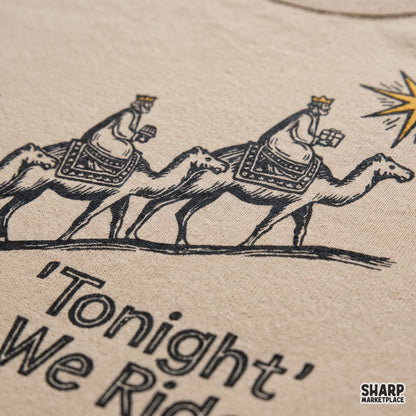 Three wise men camel nativity star vintage Christian PNG design for Christmas t-shirts and apparel