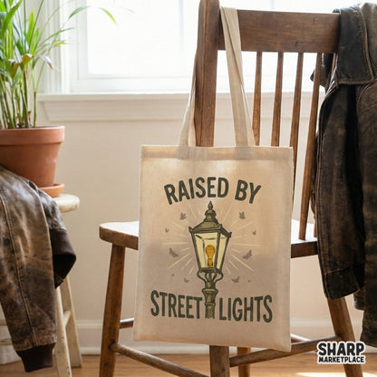 Raised By Street Lights PNG, Urban Streetwear Graphic - 300 DPI Design