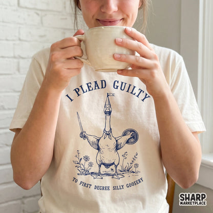 Silly goose with sword graphic trendy retro animal memes shirt art digital download png