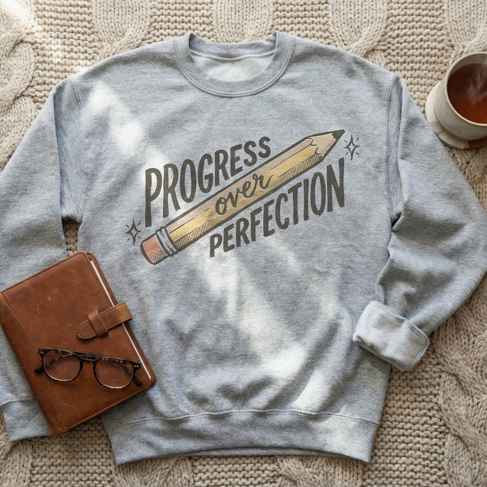 Progress Over Perfection PNG, Motivational Quote Shirt - 300 DPI Design