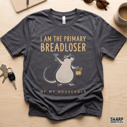 Funny martini rat primary breadloser design for sarcastic t-shirts and sublimation PNG downloads