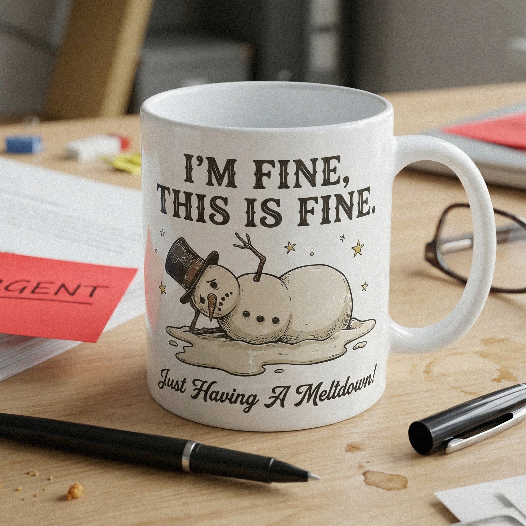 I’m Fine This Is Fine PNG, Just Having A Meltdown - 300 DPI Design for