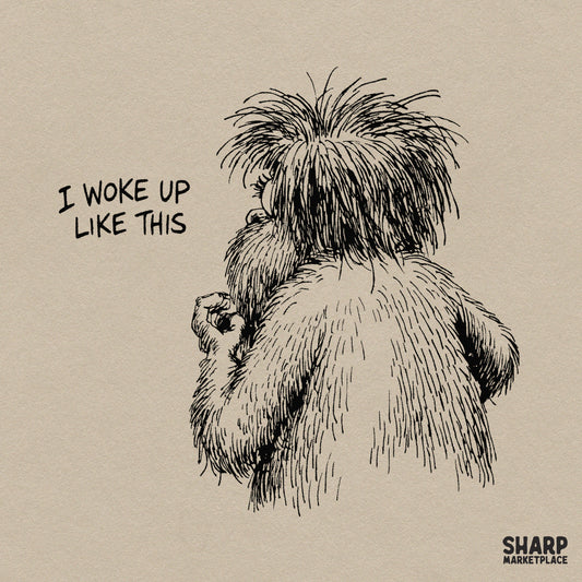 I Woke Up Like This PNG, Funny Messy Bedhead Monster Shirt