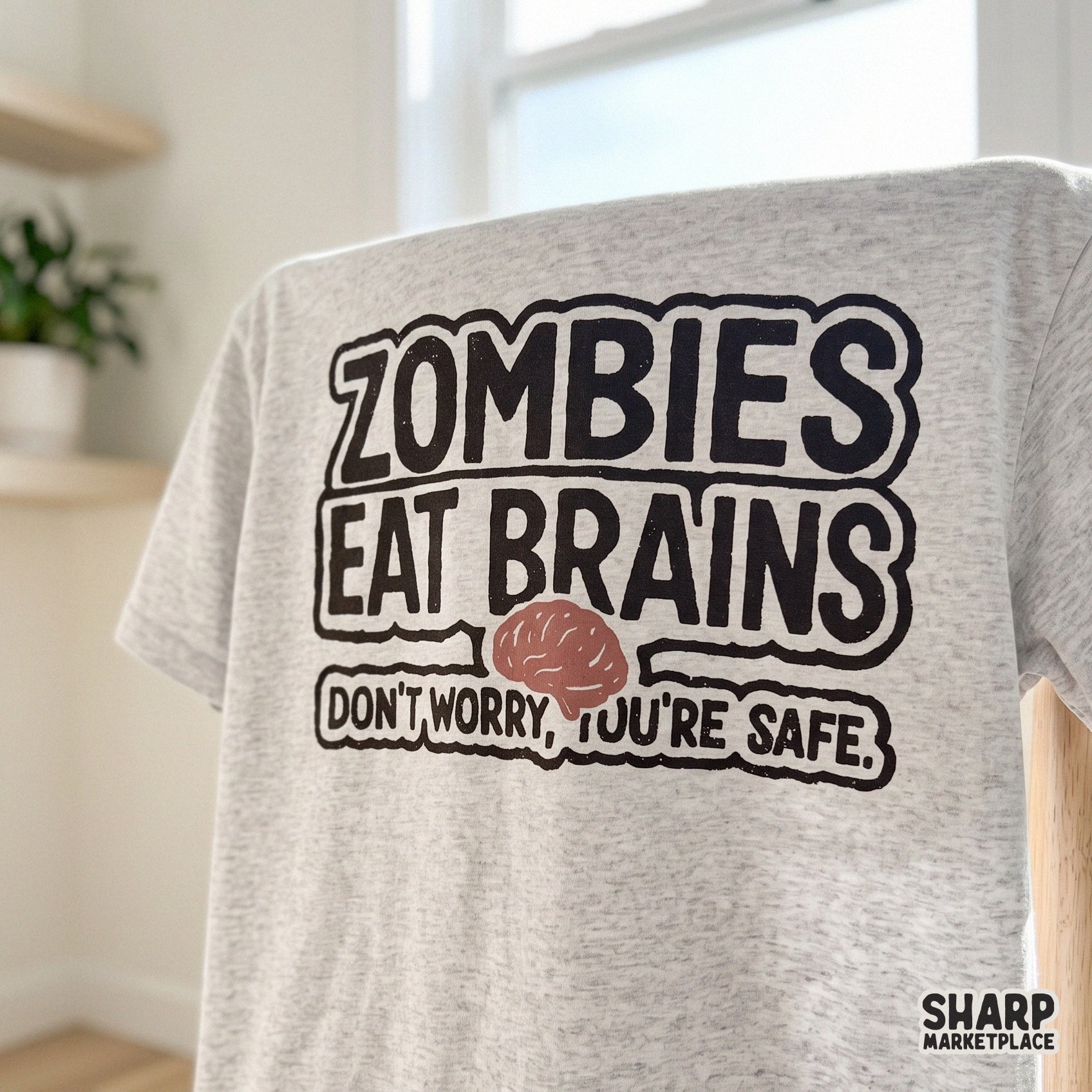 Funny retro zombie quote digital PNG for sarcastic Halloween shirts and sublimation featuring snarky humor text