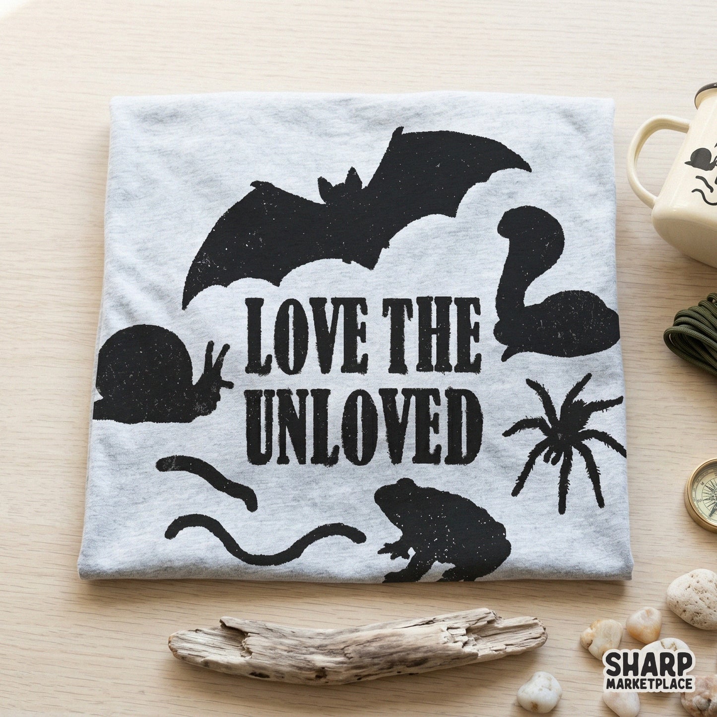 Funny retro horror animal meme sticker design for creepy crawlies spooky season sublimation and pod apparel