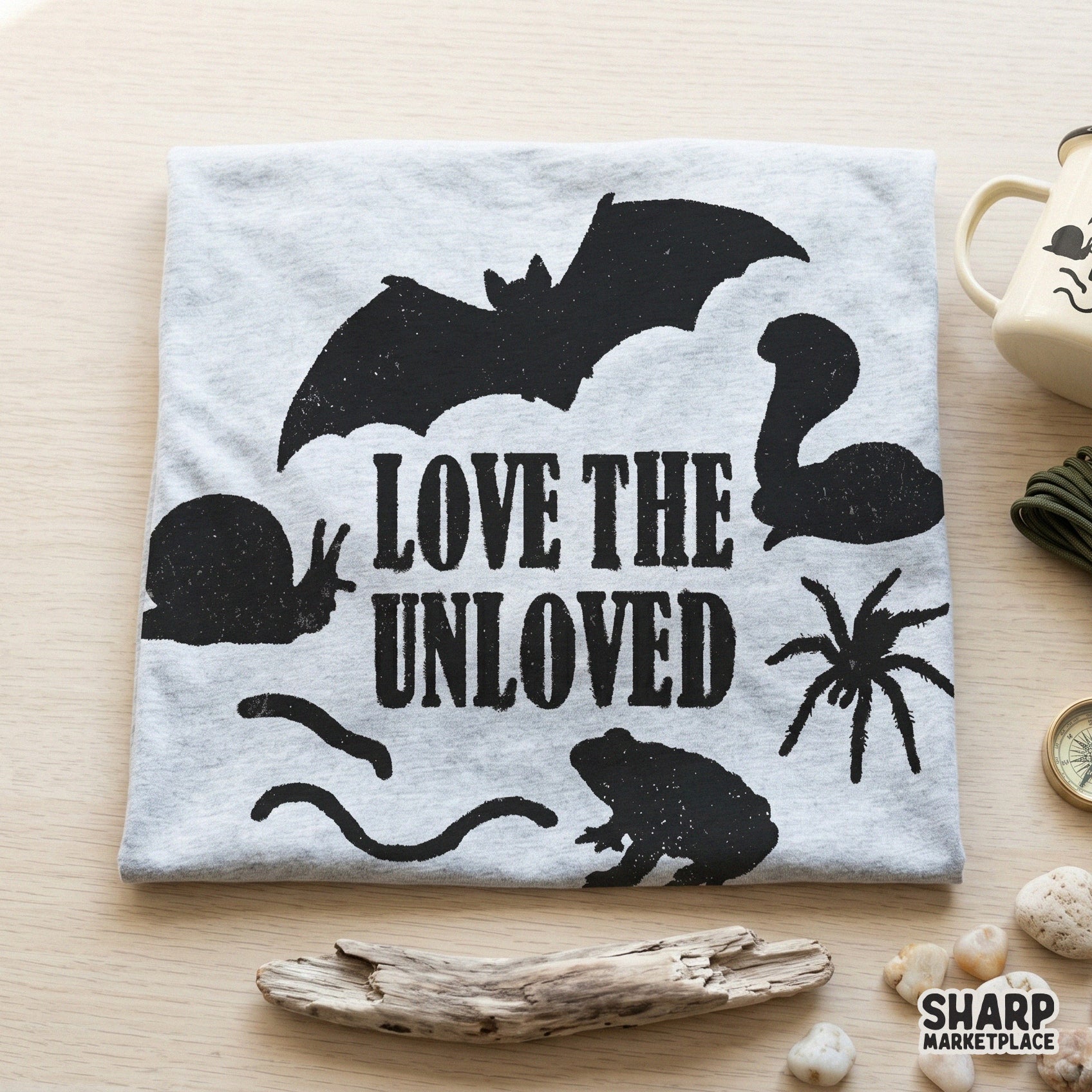 Funny retro horror animal meme sticker design for creepy crawlies spooky season sublimation and pod apparel