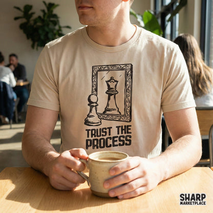Trust The Process PNG, Motivational Chess Printable - 300 DPI Design for