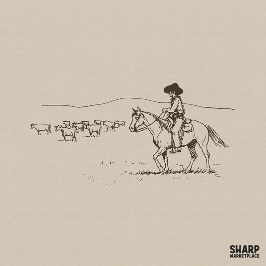Ranch Cattle Drive PNG, Western PNG - 300 DPI Design for T-Shirt