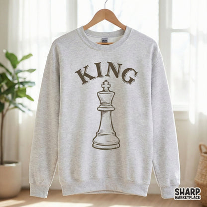 King PNG Chess Piece Design, Digital Download for Men - 300 DPI Design