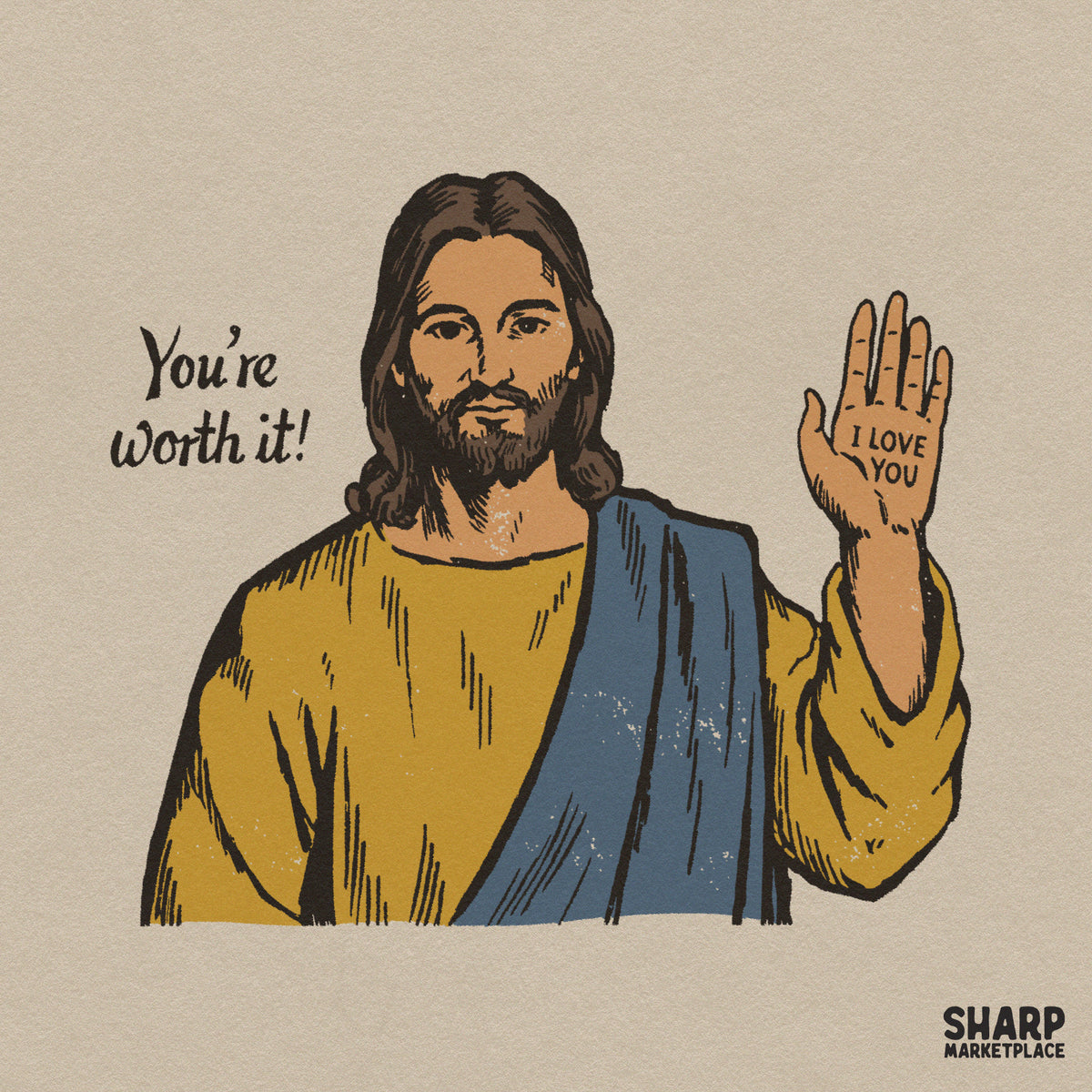 You're Worth It Christian Png, Jesus Loves You Shirt Png