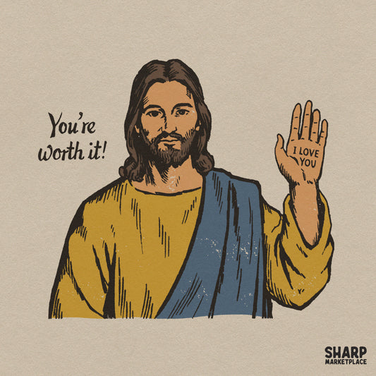 You're Worth It Christian Png, Jesus Loves You Shirt Png