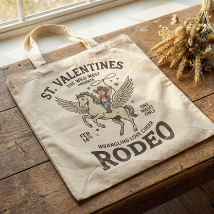 St. Valentines Rodeo PNG, Wrangling Love Cheer - 300 DPI Design for T-Shirt