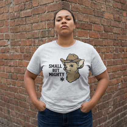 Small But Mighty PNG, Cowboy Chihuahua Digital Download - 300 DPI Design