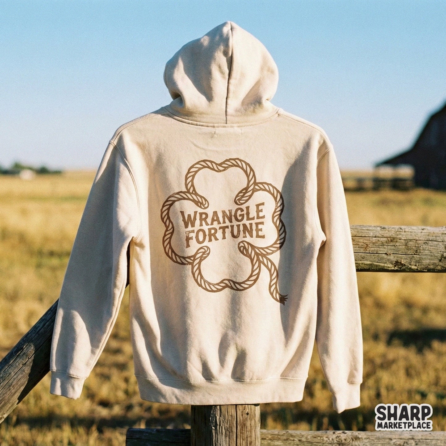 Wrangle Fortune PNG, Western Rope Shirt Design - 300 DPI Design for T-Shirt