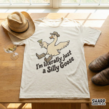 I'm Literally Just a Silly Goose PNG, Funny Goose Digital Download - 300