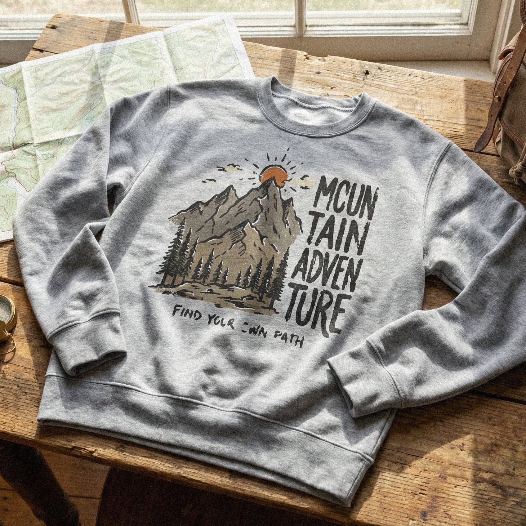 Mountain Adventure PNG Find Your Own Path, Forest Nature Shirt - 300 DPI