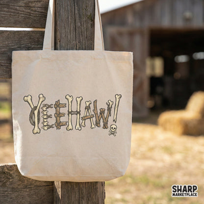 Yeehaw PNG, Western Skeleton Bones Art - 300 DPI Design for T-Shirt