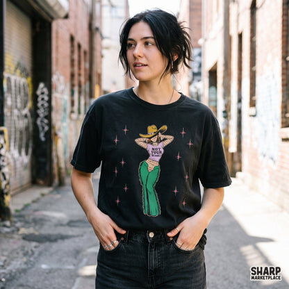 Not Your Mummy! Funny Spooky Season Cowgirl Shirt, Retro