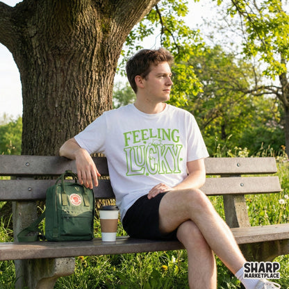 Feeling Lucky Bear St Patrick's Day Shirt, Cute Shamrock T-Shirt - 300