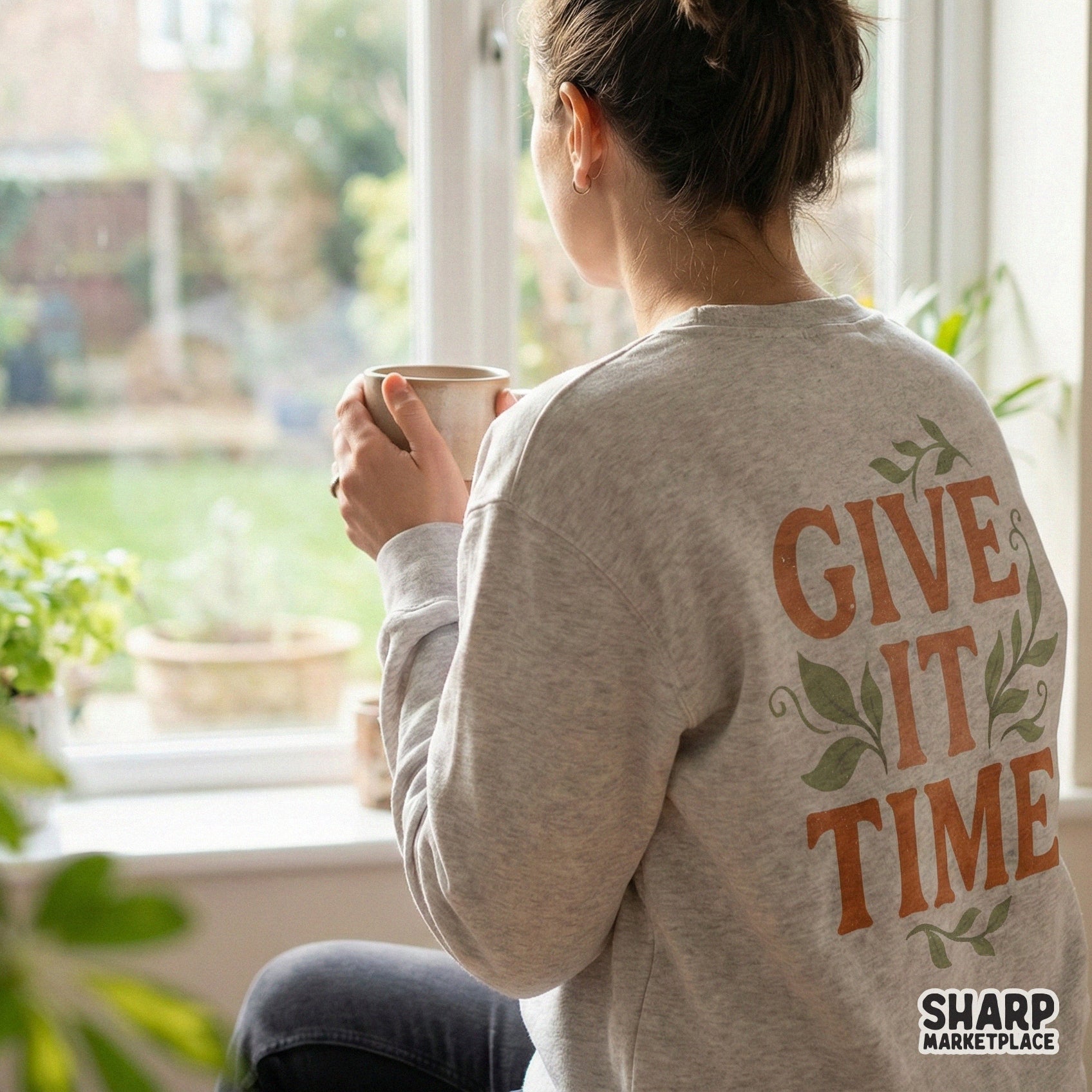 Give It Time PNG, Inspirational Quote Shirt - 300 DPI Design for T-Shirt