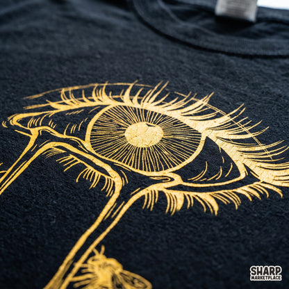 Crying Eye With Dripping Honey Tears And Bees, Trendy