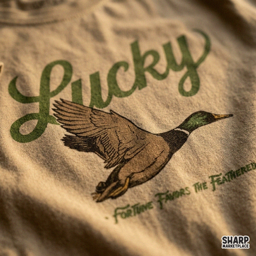 Retro western flying mallard duck graphic for hunting shirt sublimation design png