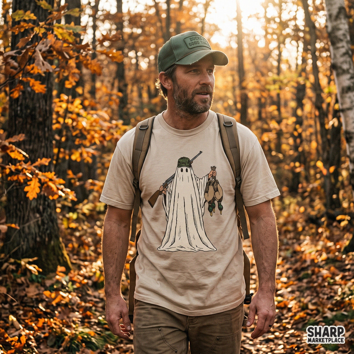 Ducks & Good Times Halloween PNG, Ghost Hunter Shirt Fall