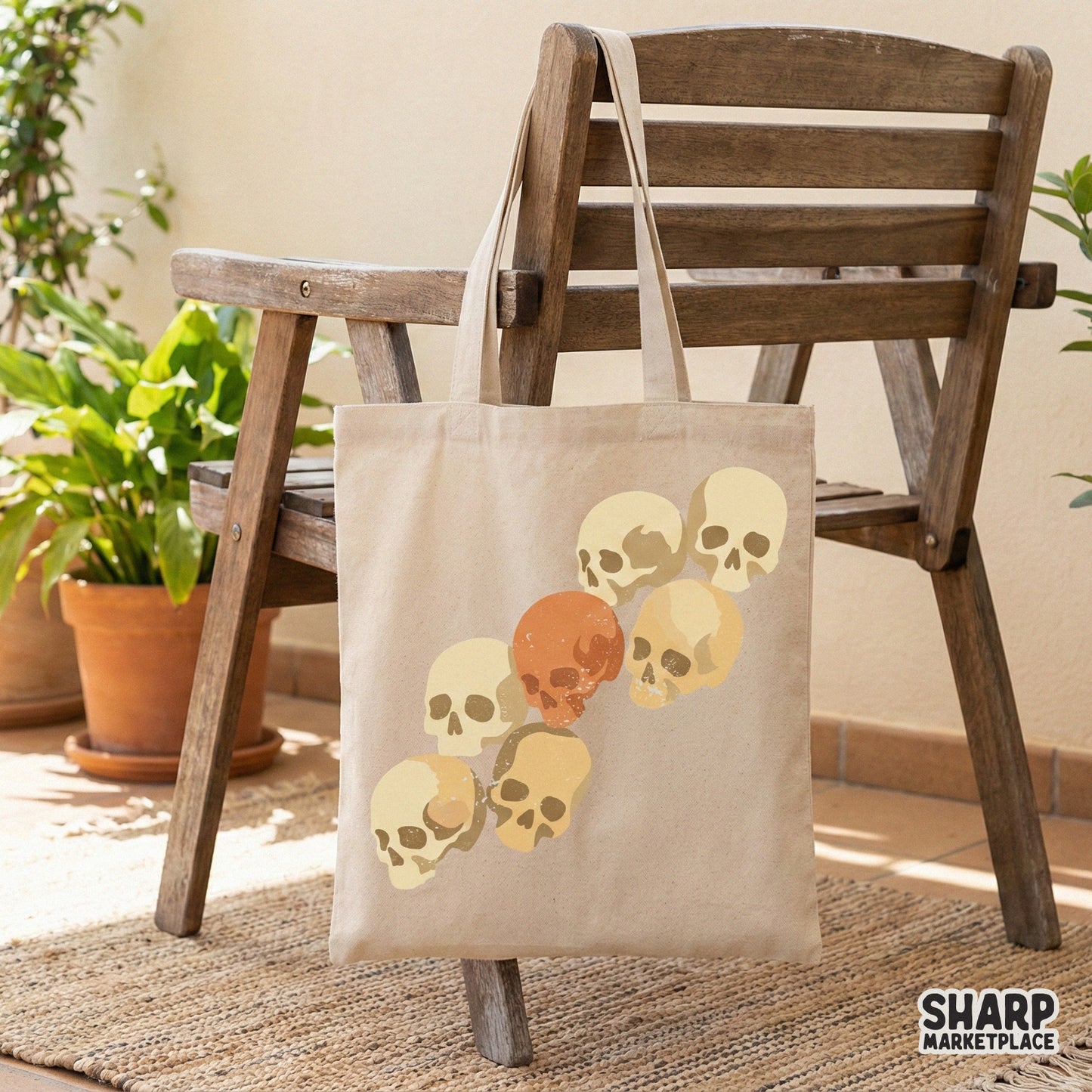 Skull PNG, Watercolor Skull Clipart - 300 DPI Design for T-Shirt