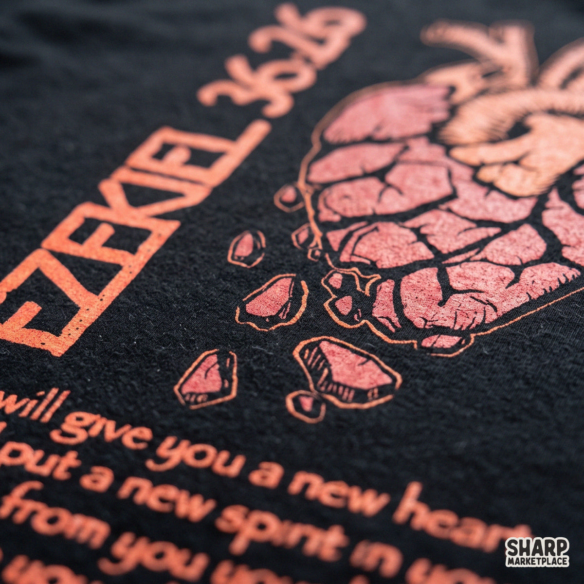 Ezekiel 36:26 Christian PNG Shirt, DTF Scripture Faith