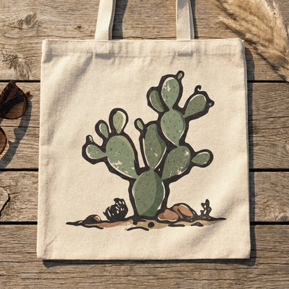 Prickly Pear Cactus PNG, Desert Plant Clipart - 300 DPI Design for T-Shirt