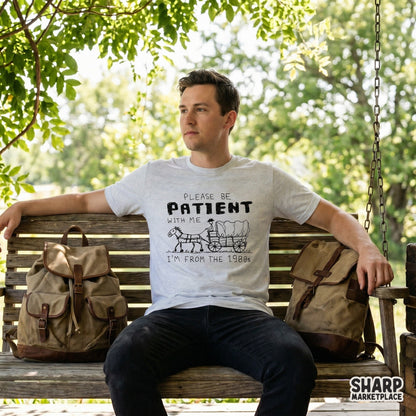 Digital download design featuring a whimsical stick-figure cowboy driving a wagon with bold scribbled typography for funny t-shirt sublimation projects.