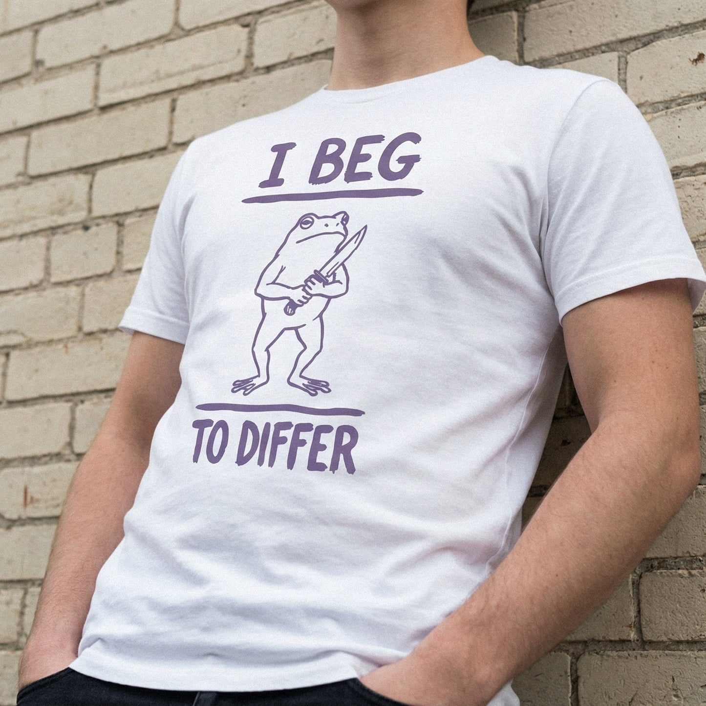 I Beg To Differ PNG Shirt, Funny Frog Clipart - 300 DPI Design for T-Shirt