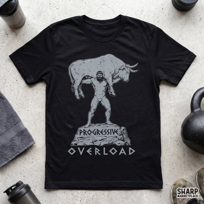 Progressive Overload Milo of Croton Bull Lifting Art
