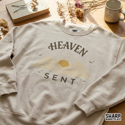 Heaven Sent PNG, Angelic Clouds Digital Design - 300 DPI Design for T-Shirt