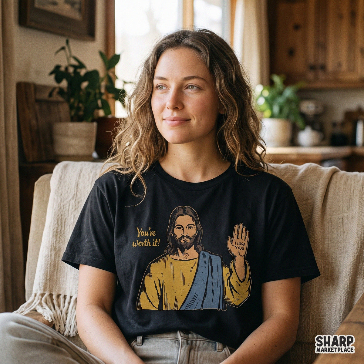 You're Worth It Christian Png, Jesus Loves You Shirt Png