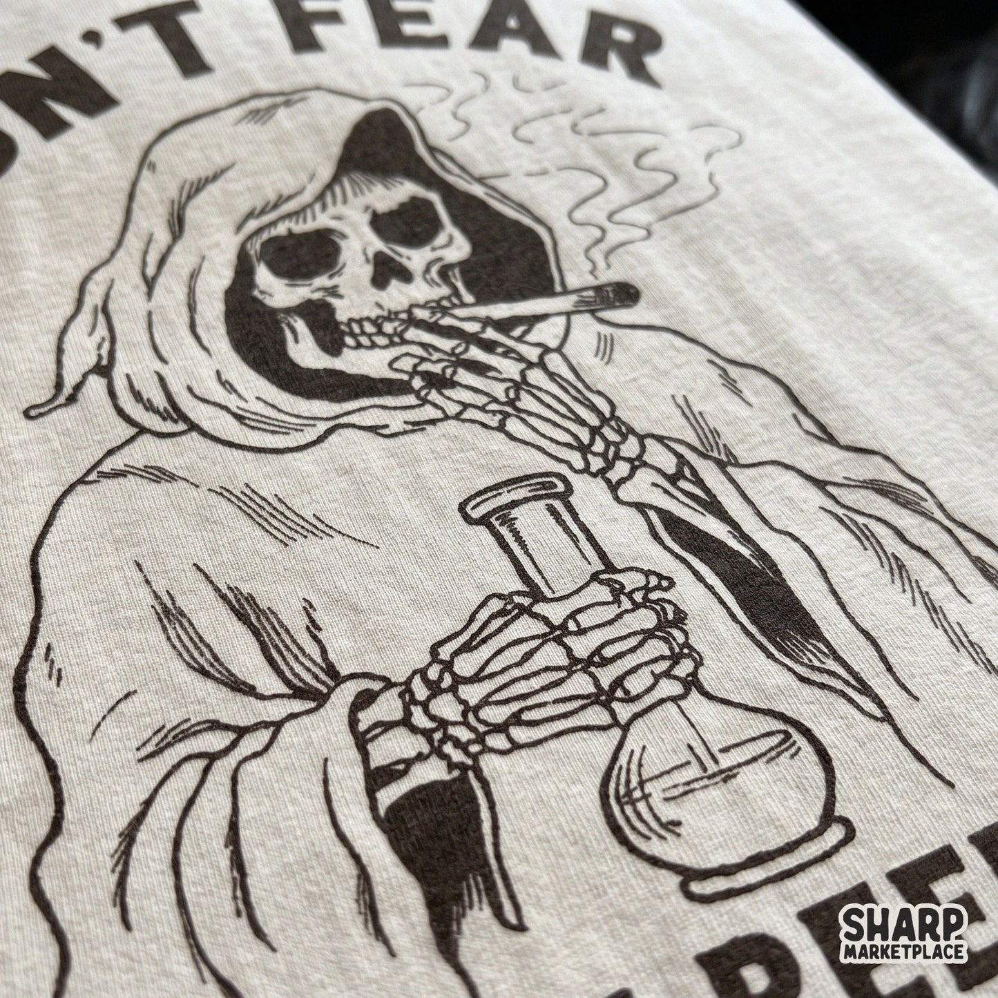 Funny skeleton smoking a bong digital PNG for sarcastic Halloween weed shirts and spooky 420 stoner gifts